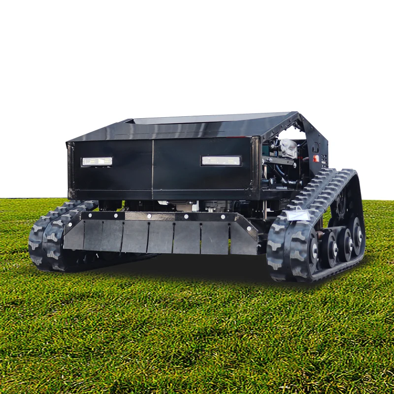

Crawler Mower 800mm 1000mm Cutter Adjustment Remote Control Lift Dual Row Support Wheels Super Strength Mower