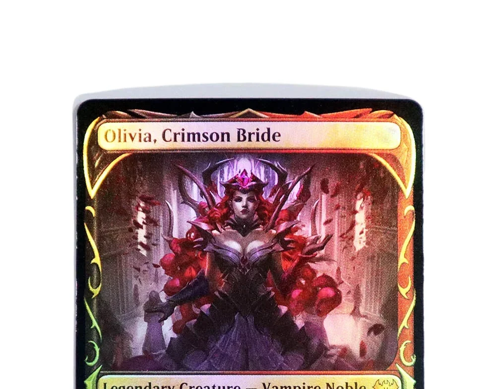

(Olivia,Crimson Bride) Foil/Holo TCG Magical Proxy Black Top Quality Proxy Playing Cards Gathering Board Game Deck Trading Cards