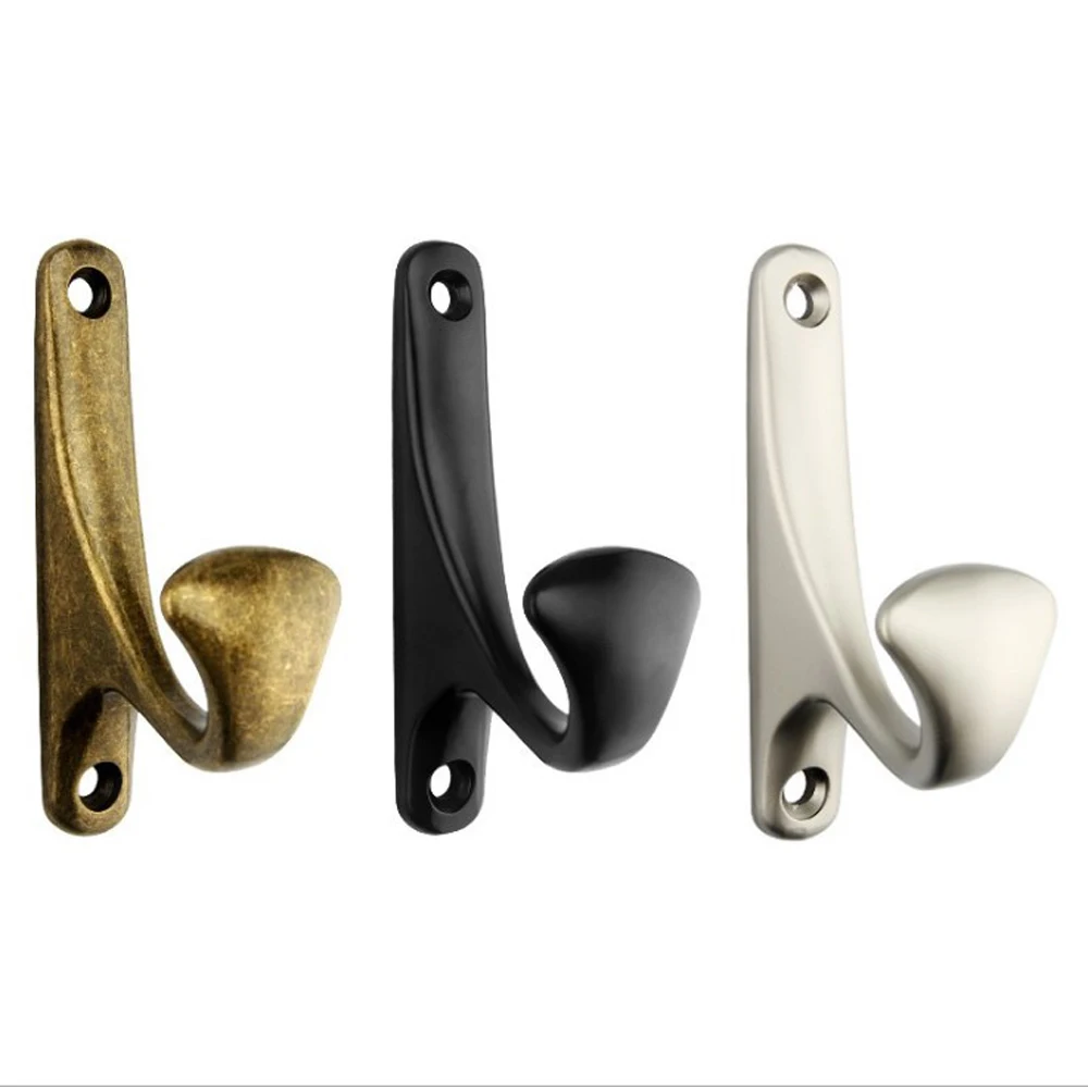 

1pcs Zinc alloy Bronze Wall Mounted Hook Rustic Key Coat Bag Hat Hanger Robe Hooks Hanging Kitchen Bathroom Room Coat Rack Hooks