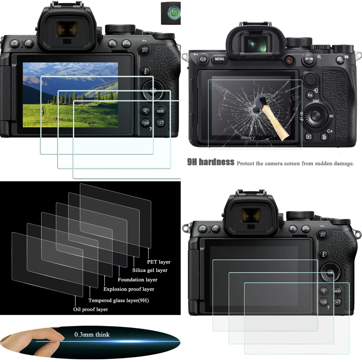 For Nikon Z50II Z50 II Mark2 MarkII Durable Camera Screen Protector 9H Anti-Scratch/Bubble