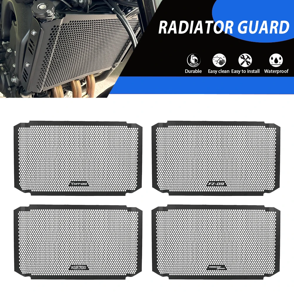 Motorcycle Radiator Guard Grill Cover Protector For YAMAHA MT-09 Tracer 900 GT FZ-09 XSR900 2014~2019 2020 2021 2022 2023 2024