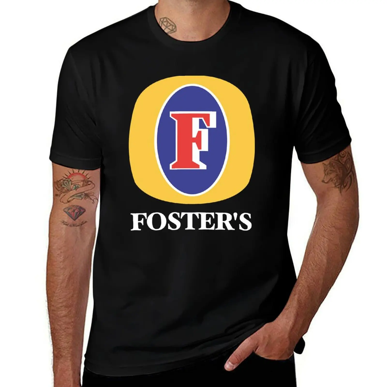 Fosters F Logo For Fans T-Shirt Basic Regular Fit Casual T-Shirt