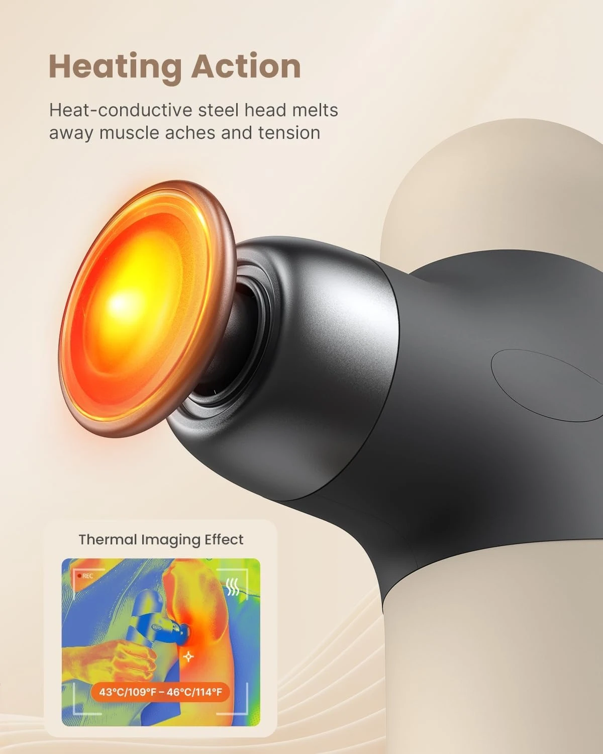 Mini Thermal Massager Portable with Heat Function