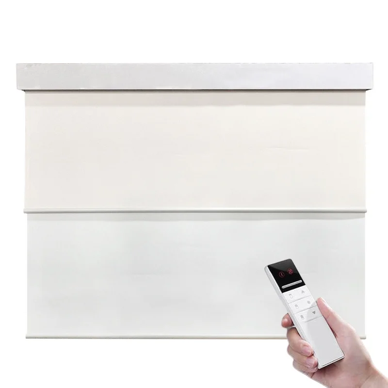 2026 New Style Blackout And Filtering Apple Homekit Matter Motor Motorized Double Layer Roller Blinds For Hotel