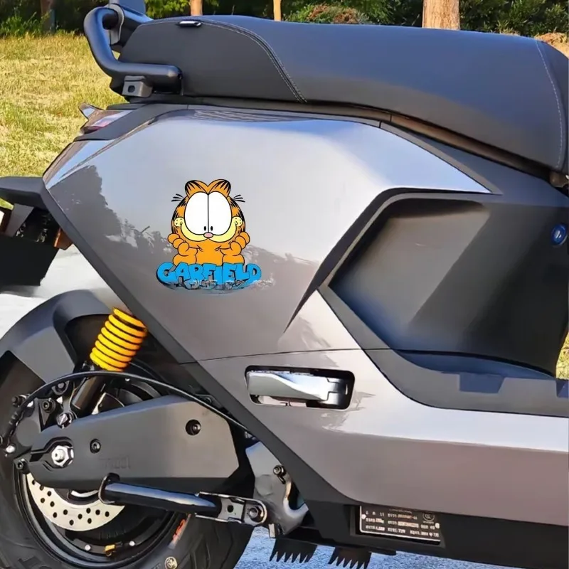 Creative cartoon cute Garfield car stickers, personalized printed car stickers, motorcycle electric body decoration stickers view 4