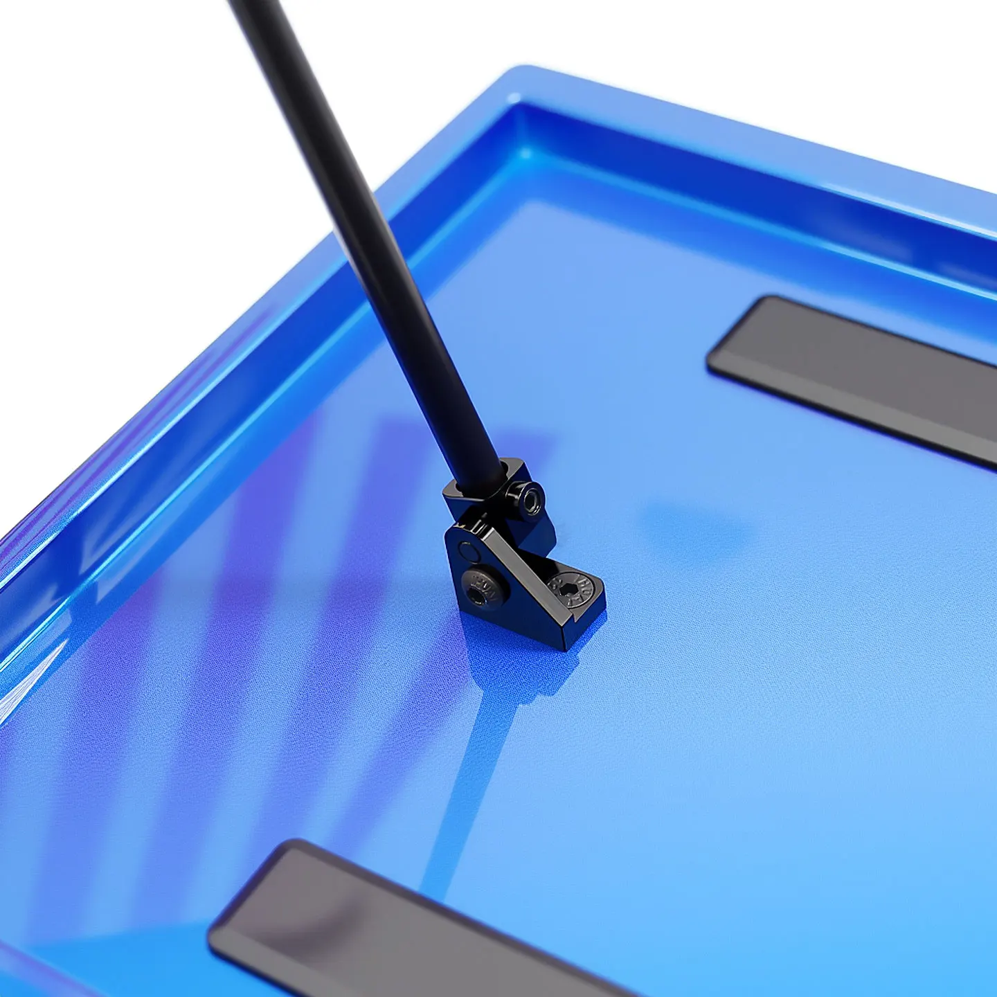 HR Traxxas 1/10 Bigfoot Monster Truck 4x4 Aluminiumlegierung, feste Basis, simulierte Flagge mit verstellbarem Winkel, RC-Autoteile