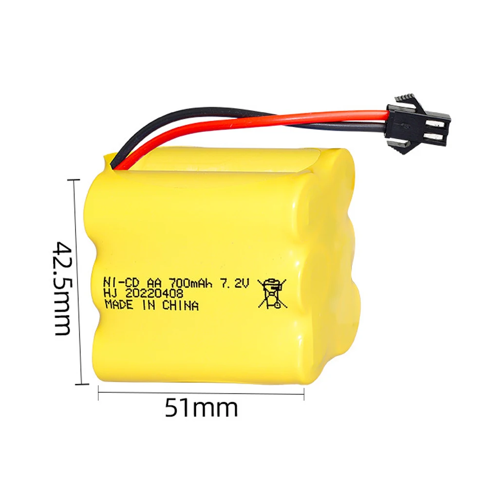 7.2 V 3500mah 1400mAh 700mAh batteria Ni-mh per telecomando elettrico barca giocattolo auto camion 7.2 V AA Ni-CD batteria SM/TAMIYA PLUG