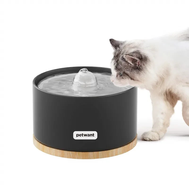 

Automatic Ceramic Drinker for Pets,Cats Water Fountain,Indoor Decor,Dog Drinking Bowls,Cat Waterer Dispenser,Cat Accessories, 2L