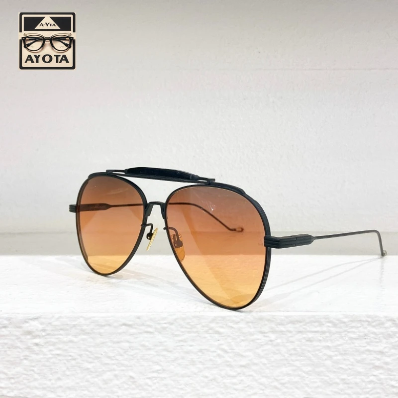 Retro Large Frame Metal Pilot Style Personality Sunglasses for Men's Luxury Brand Outdoor UV400 Women's Protective SUNGLASSES