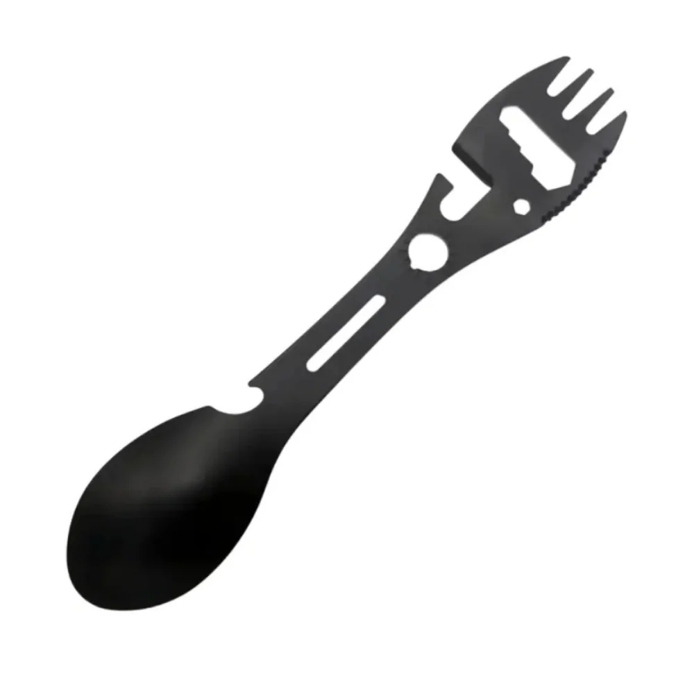 Outdoor Cooking Tool Multifuctional Outdoor Spoon Versatile Camping Gadgets Bottle Opener for Survival Tactical Utility Travel image 6