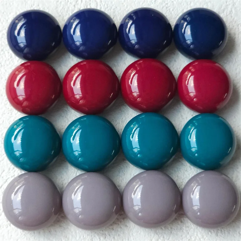 

Newest 50pcs/lot 20mm color print geometry rounds shape resin cabochon beads diy jewelry garment hair accessory