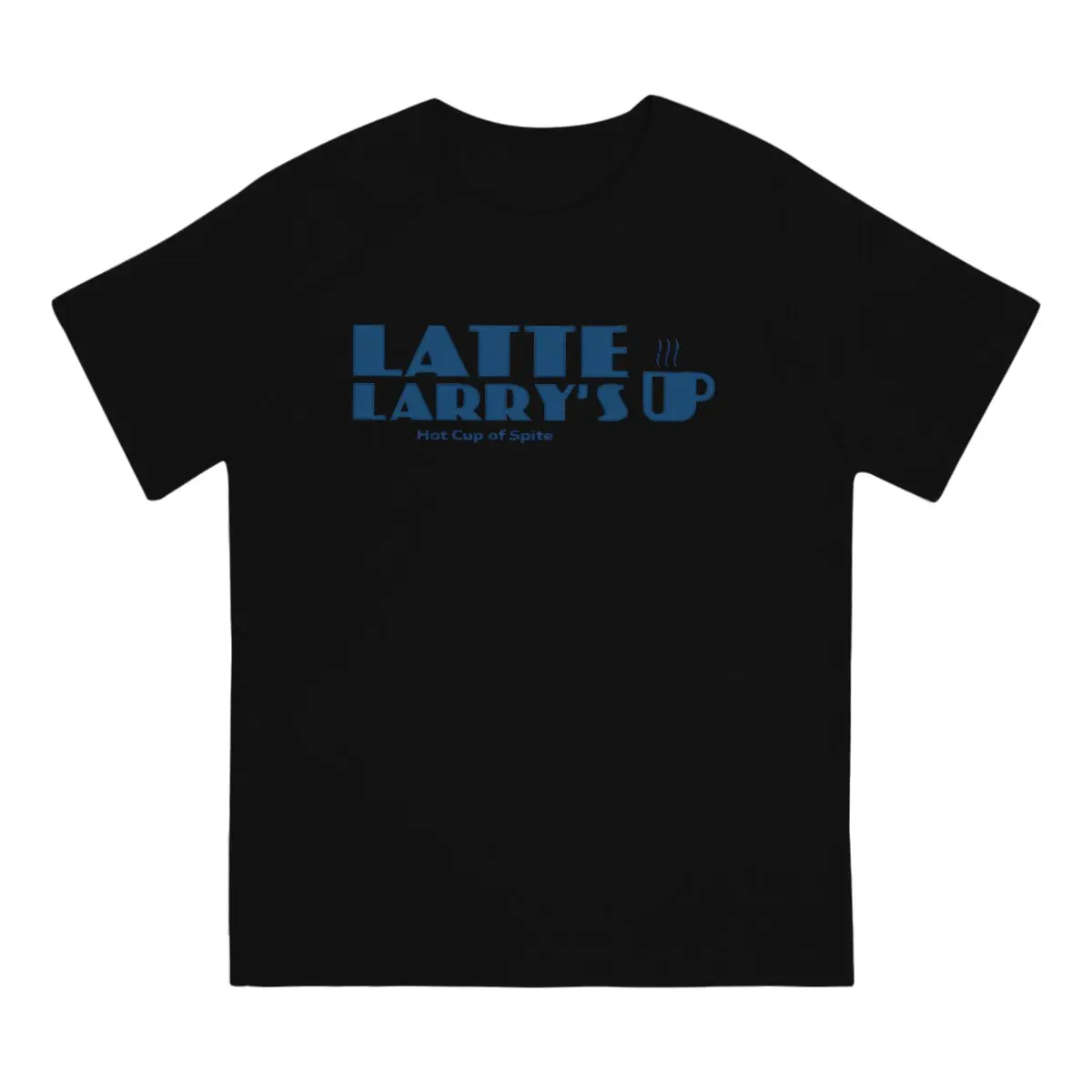 Men's Latte Larry's Sign T Shirt C-Curb Your Enthusiasm 100% Cotton Clothing Novelty Short Sleeve Round Neck Tee Shirt Printed