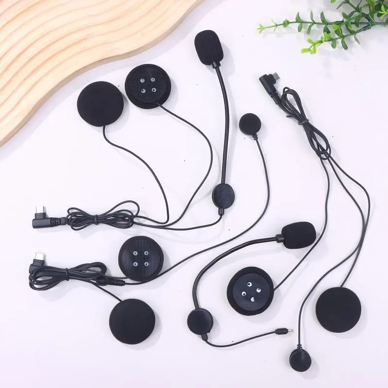 واجهة TPC لخوذة سماعة رأس بخاصية البلوتوث لـ LEXIN B4FM/GTX/G2P/G16/G1 مجموعة صوت الدراجة النارية غير متوافقة مع الهواتف المحمولة