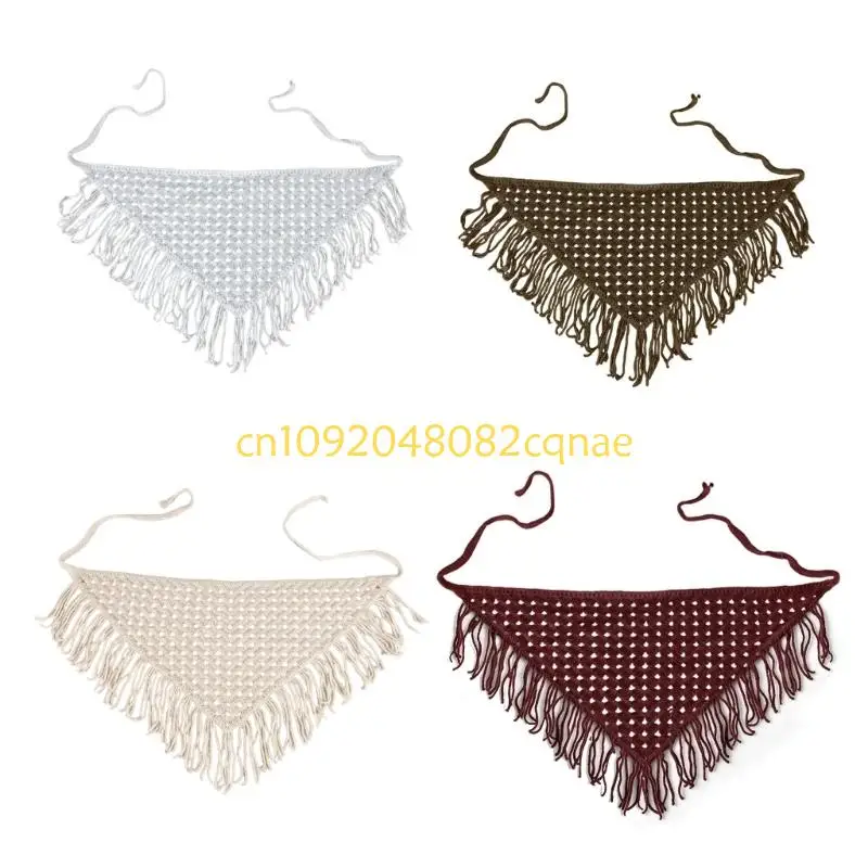 Breathable Crochet Design Scarf Suitable For Women Girls Gentle On Delicate Skin