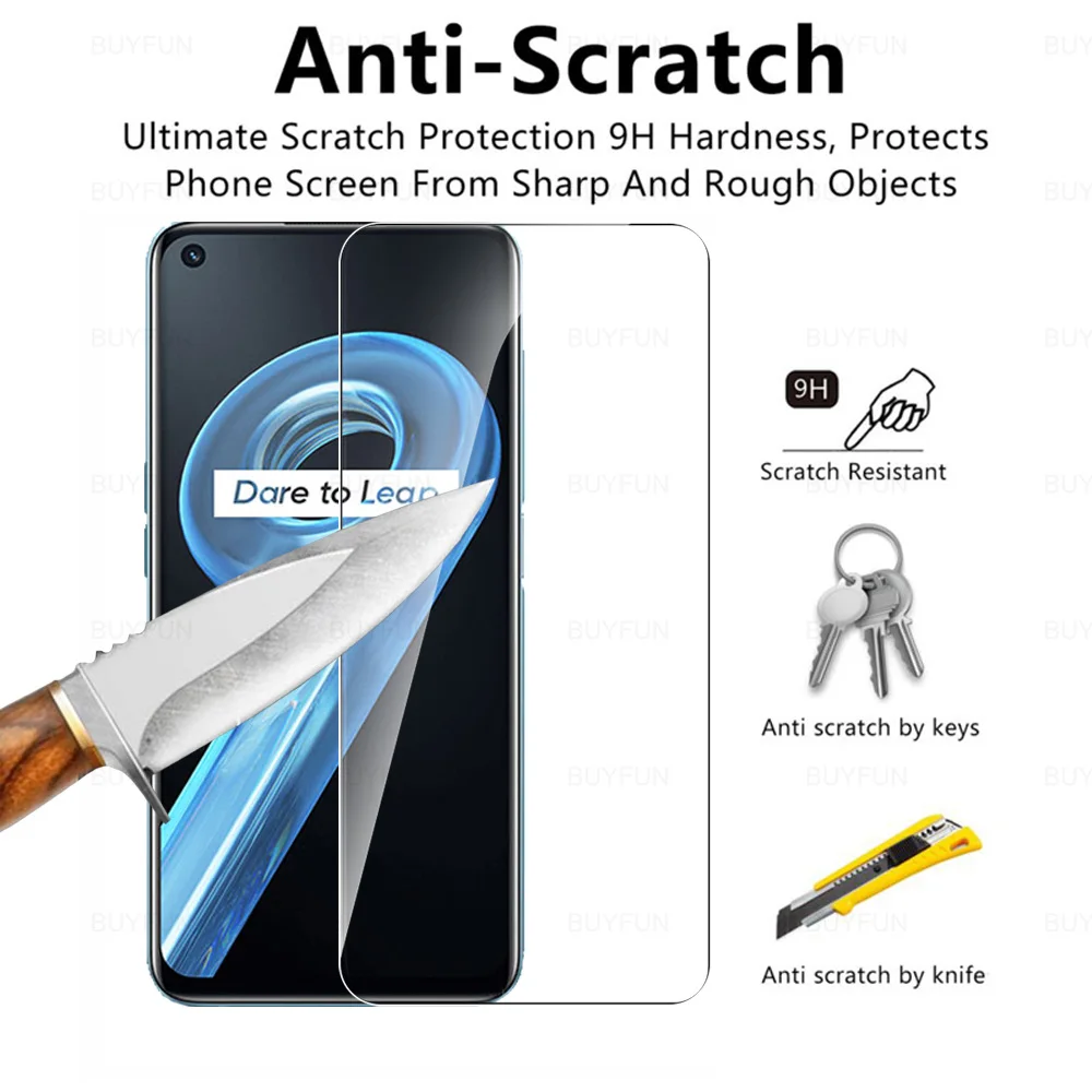 3PCS Tempered Glass For Realme 9i 6.6" Screen Protector For OPPO Realme9i 9 i Realmy 9i RMX3491 Safety HD Protective Film Cover