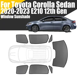 Custom Magnetic Car Window Sunshade For Toyota Corolla Sedan E210 2020-2023 12th Gen Curtain Mesh Front Windshield Frame Curtain