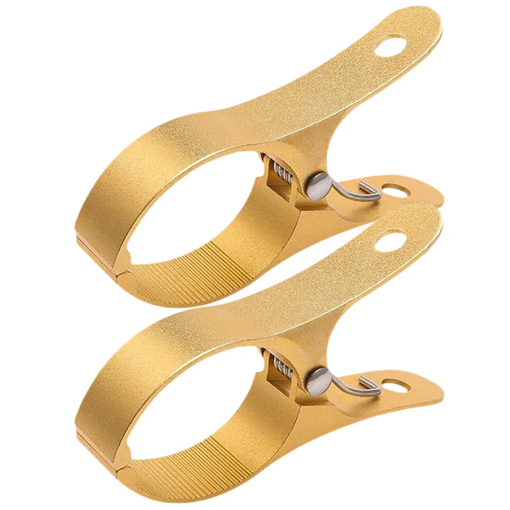 

2pcs Large Metal Quilt Clips Heavy Duty Clothespins Windproof Drying Clamps for Bath Towels Aluminum Alloy Non Slip Teeth Black