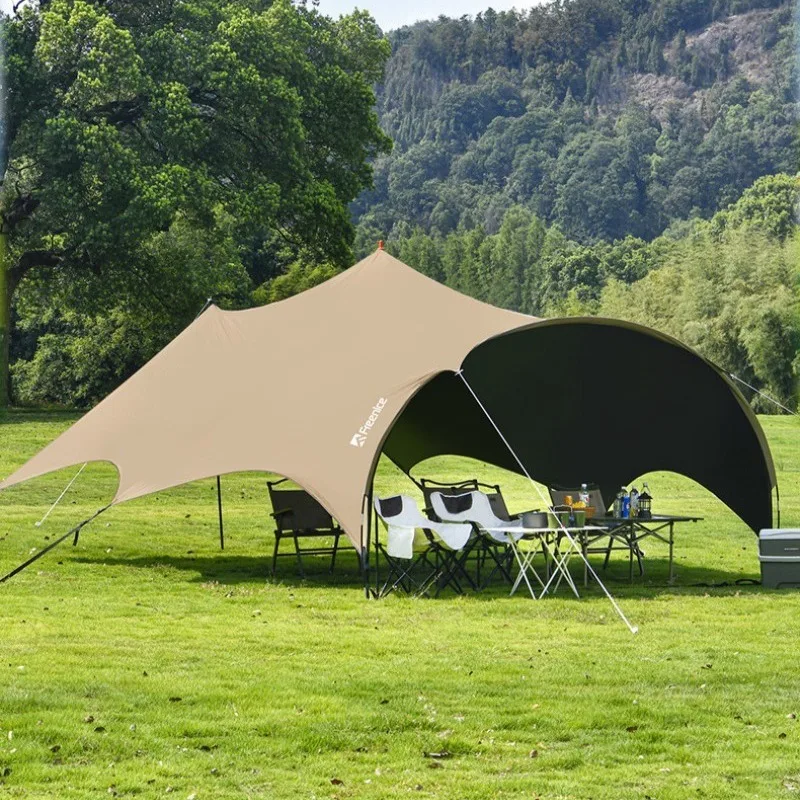 

Виниловый навес с бабочкой на открытом воздухе, просторный водонепроницаемый утолщенный оксфордский шестиугольный солнцезащитный козырек для отдыха, снаряжение для кемпинга