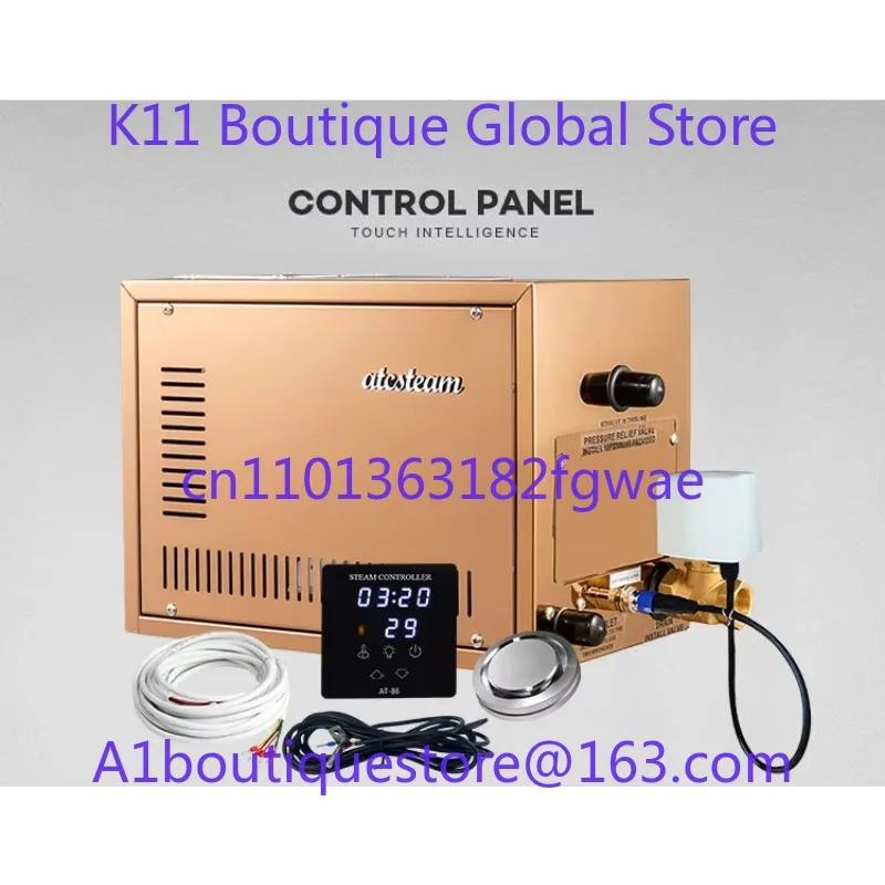 

Luxury electric hammam steam generator for wet steam spas with power from 12kw to 21kw for residential and commercial use