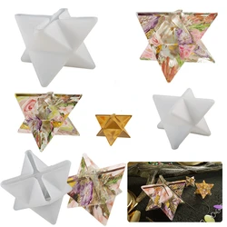 3D Geometric Star Silicone Mold Star Ornament Crafts DIY Epoxy Casting Resin Molds Soap Making Home Decoration