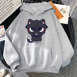 Genshin Impact Print Women Hoodie Harajuku Cute Scaramouche Cat Graphic Hoodies Unisex Autumn Winter Kawaii Pullovers Sweatshirt