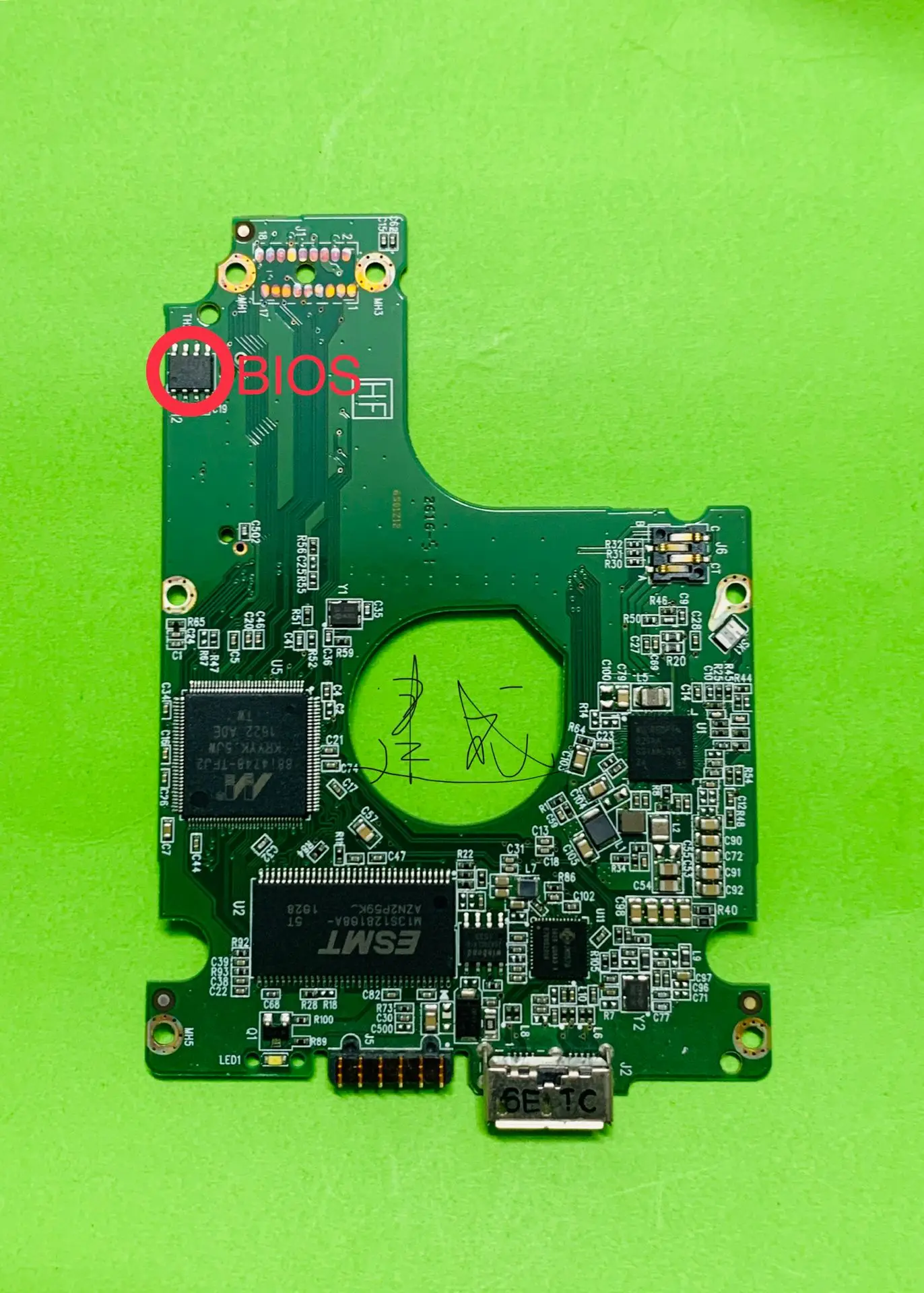 Scheda logica PCB HDD digitale occidentale WD5000LMVW muslimb/2060-800038-000 REV P1 2060 800038 000/muslimah