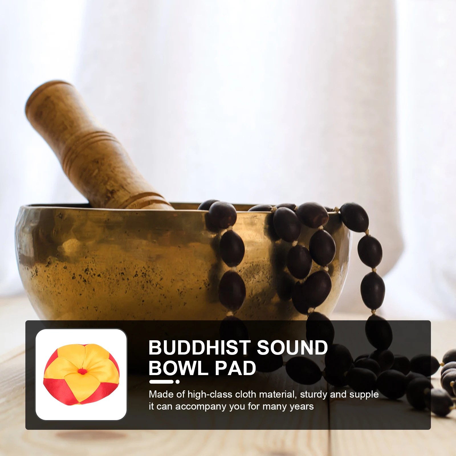 

Singing Bowl Cushion Small Sound Pad Yoga Pads for Bowls Pillow Only Soft Orange