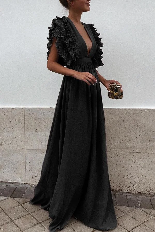 ثوب Low-N Dr مع Earlet Lace Sves للرقص مقاس كبير تنورة طويلة للسهرة ملابس نسائية Ele Wedding Dr