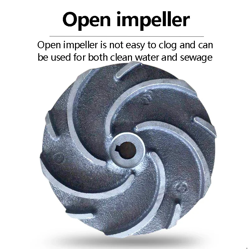 Bomba centrífuga bomba de água de poço grande taxa de fluxo 1.5 polegadas 2 polegadas 3 polegadas doméstico 220v tanque séptico esgoto auto-escorvamento pum