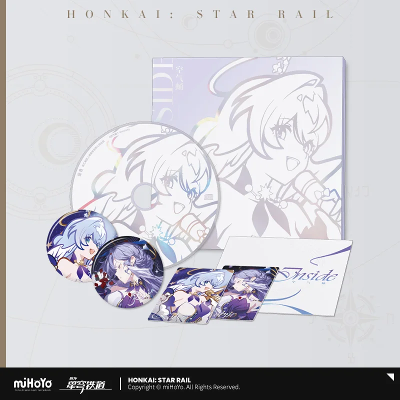 Presale Game Honkai: Star Rail Official Merch Robin INSIDE Physical Album Badge Laser Card