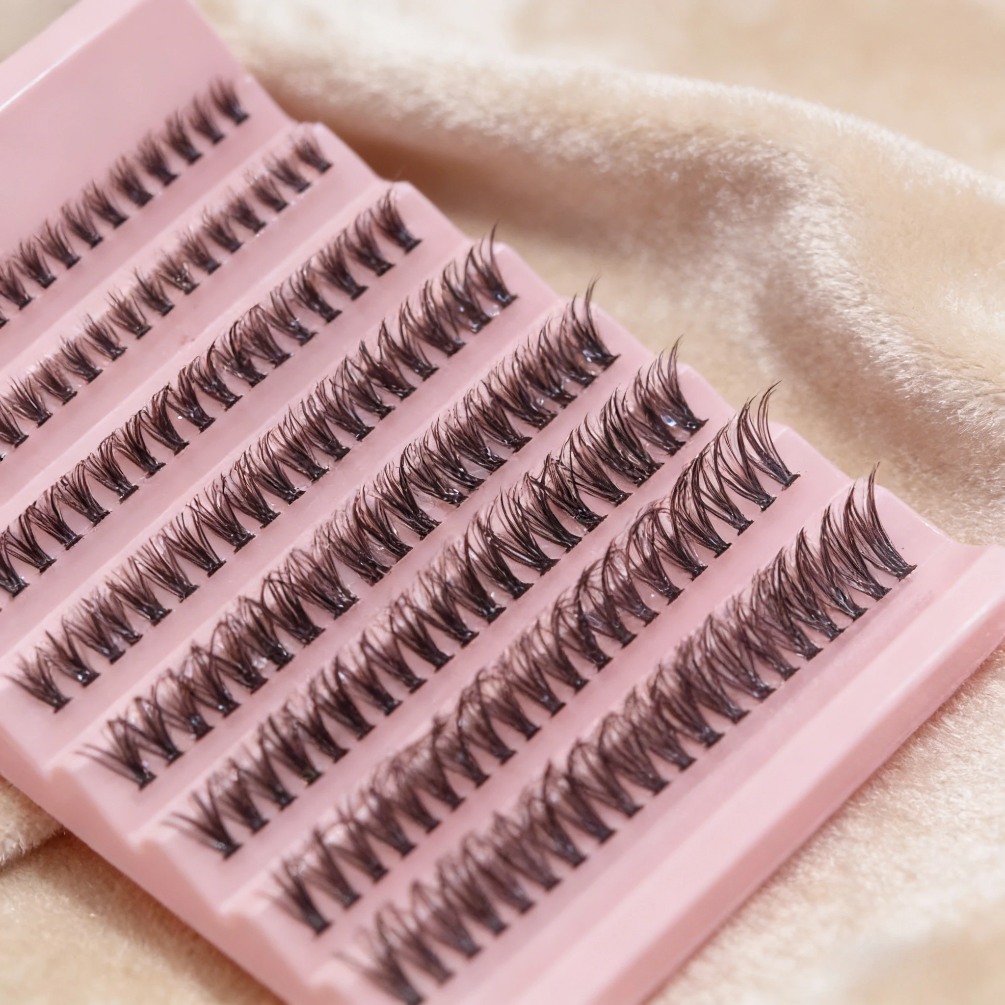 14 Rows 280 Clusters 40D Mix 9-16mm Cluster Lashes Extension Natural Thick Fake Eyelash 3D Strip Individual Lashes