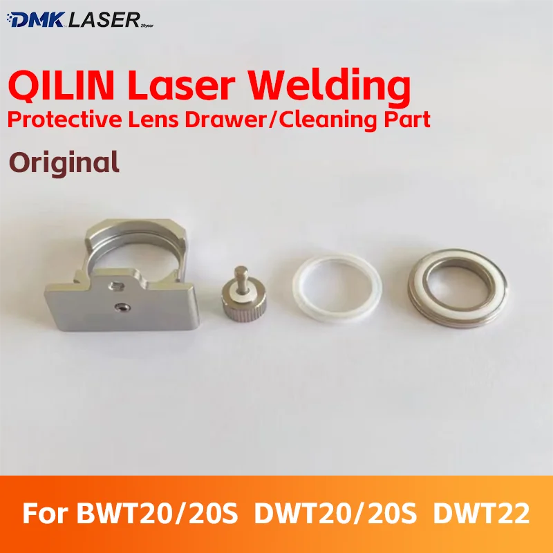 Qilin Handheld Laser Welding Gun Lente Protetora Conjunto de Gaveta Peça de Limpeza Original Espelho Titular Gasket Dwt20 Bwt22