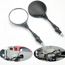 2pcs Foldable Round 10MM Scooter Rear Mirror for KTM Mirror Motocross Accessories for Bike Rearview Motorcycle Mirrors