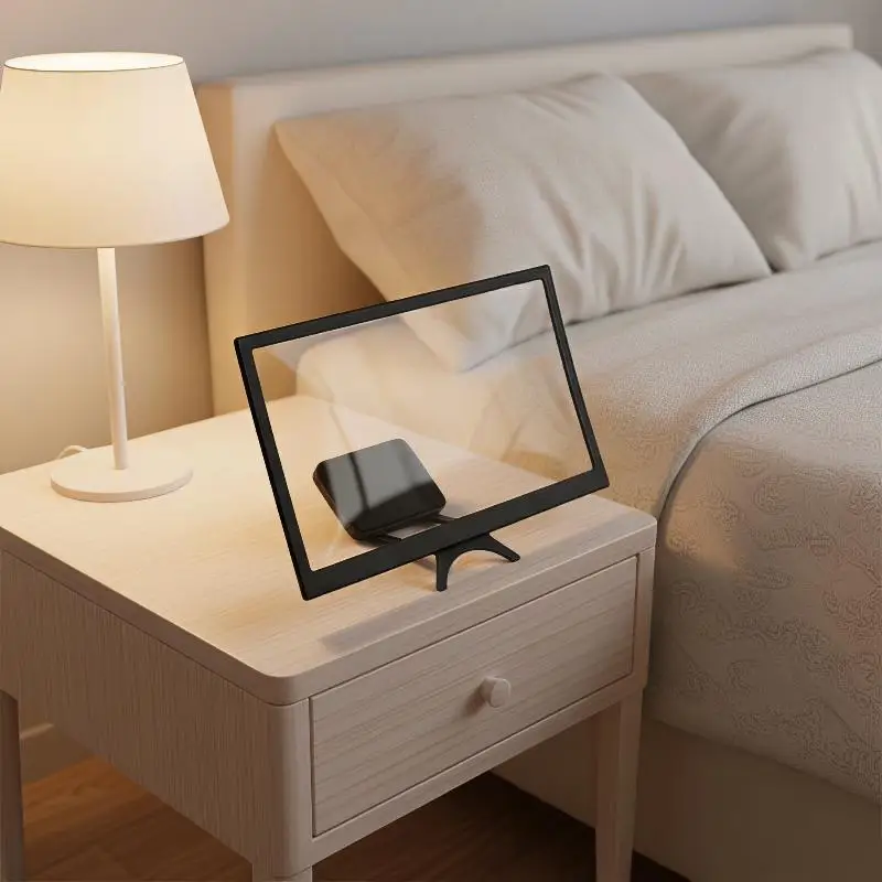 12 Inch 3D Curved Screen Magnifier HD Phone Screen Projector Enlarger Amplifier For Mobile Phone Video Watching Display Expander