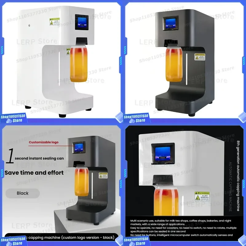 Smart Chip Automatic Cup Sealing Machine Anti Corrosion Metal Body No Manual Adjustment Needed Fast Distribution For Milk Tea