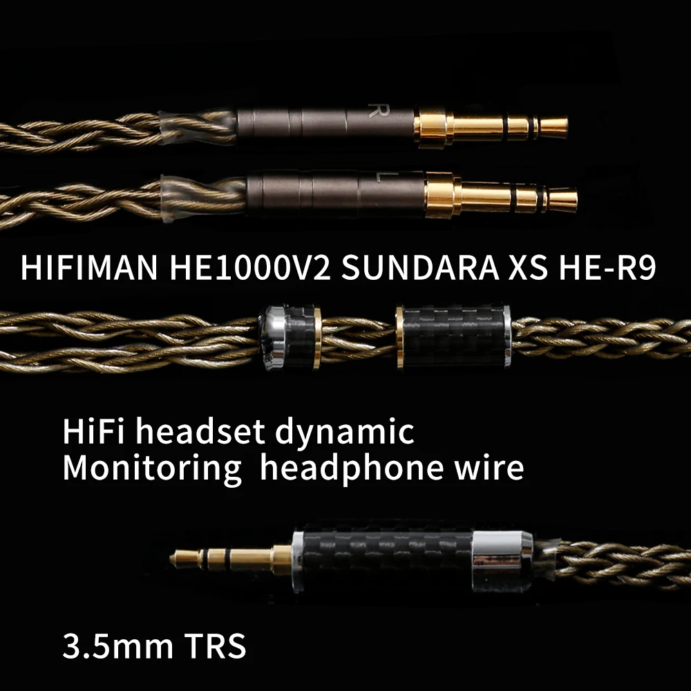 SYRNARN 6N Single Crystal Copper HIFIMAN ANANDA Deva pro SUNDARA HE1000V2 6SE R9 Edition XS Balance Upgrade Headphone Cable