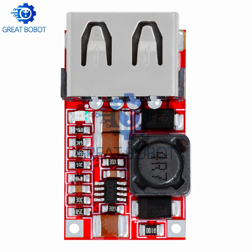 BS Fine 6-24V 12V/24V to 5V 3A CAR USB Charger Module DC Buck step down Converter 12v 5v power supply module