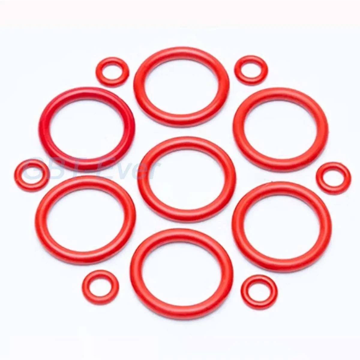 VMQ Red Silicone O-Ring Gasket CS 3.55mm Silicon O Ring Washer Food Grade Sealing Ring OD 10.1mm~277.1mm Waterproof & Insulated