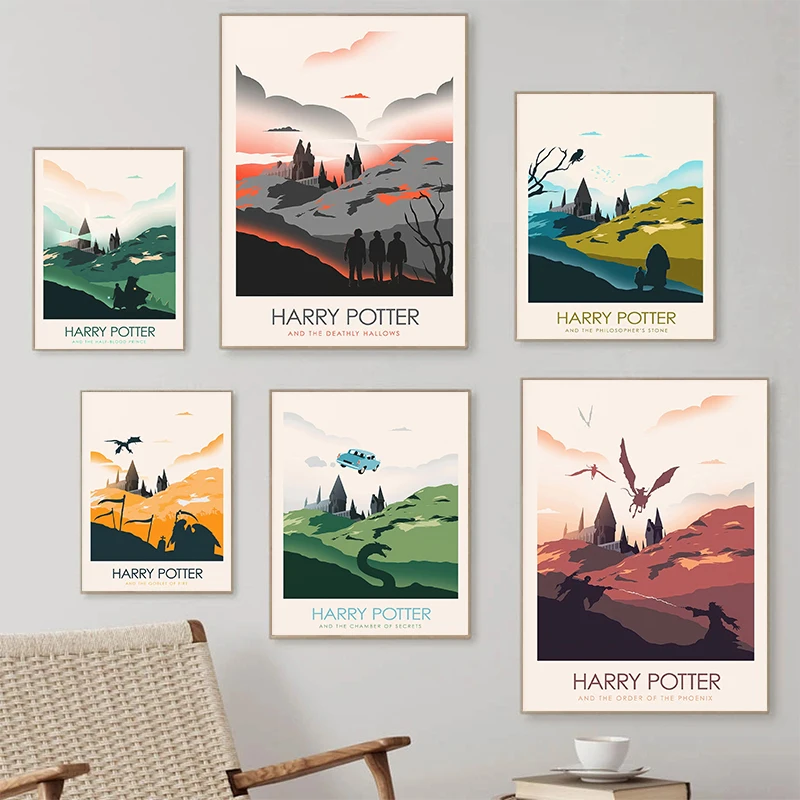 Wizard World Poster Movie Magical Magic School Art Painting Retro Canvas Paintings Decoration Ornaments For Home Room decorat