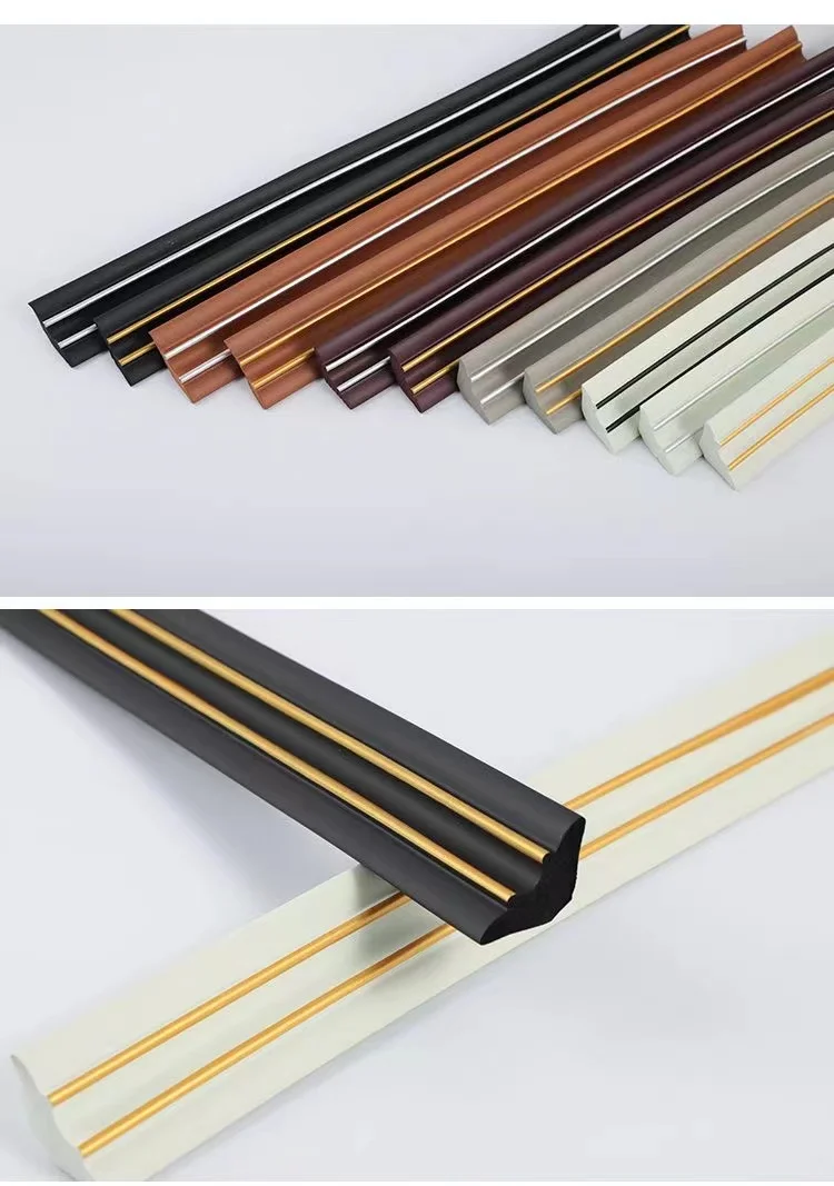 5M Self-Adhesive EVA Corner Decorative Line Upgraded Oil Glue Wall Trim Flexible No-Crease Skirting Border for Home Decor