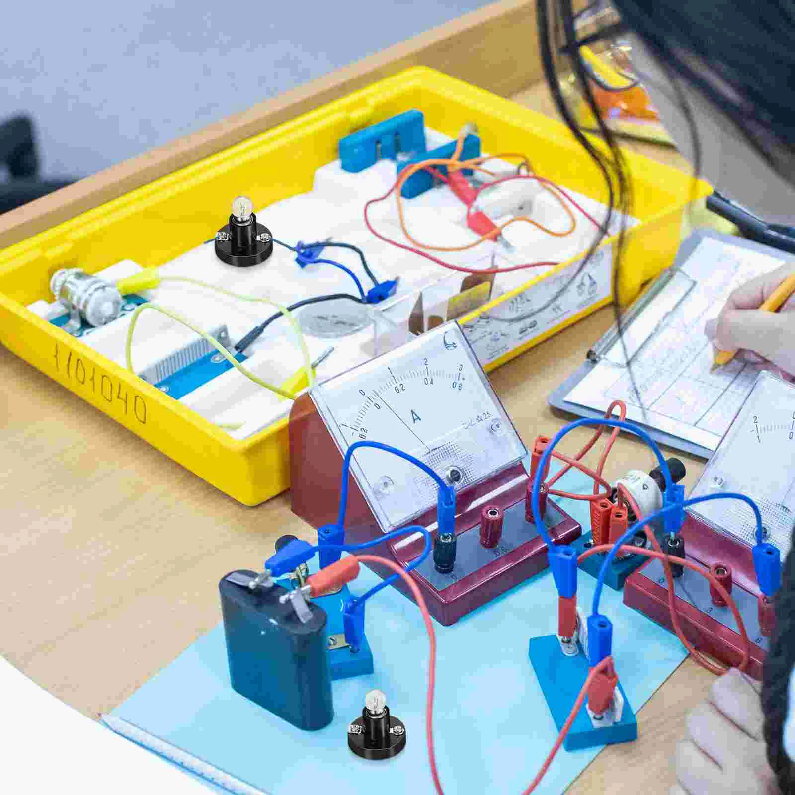 Schroeflamphouder Schoolleerinstrumenten E10 Circuit Experimentapparatuur Lamp Lichtbasis Klein voor laboratoria Mini-zaklamp