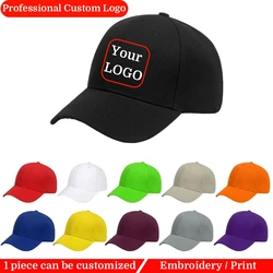 Custom Baseball Caps For Men Women Hat Custom Logo Men's Cap Hip Hop Snapback Embroidery Print Designer Mesh Cap Baseball Cap