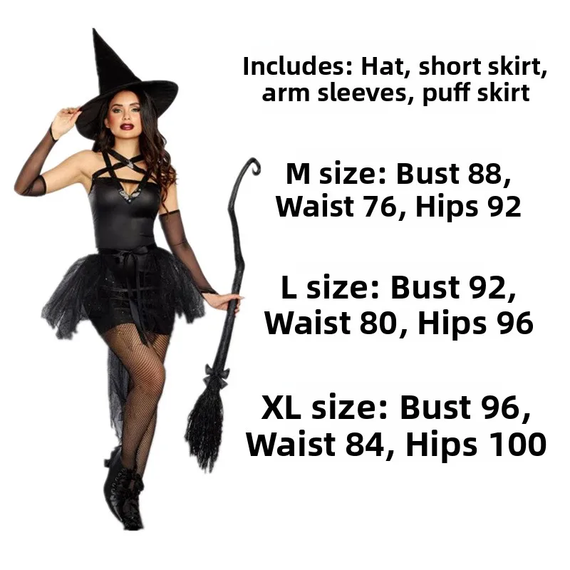 2025 New loween Cosplay Witch Skirt Par Club eup Dance Adult Corner Traditional Chinese Costume Women's Faion