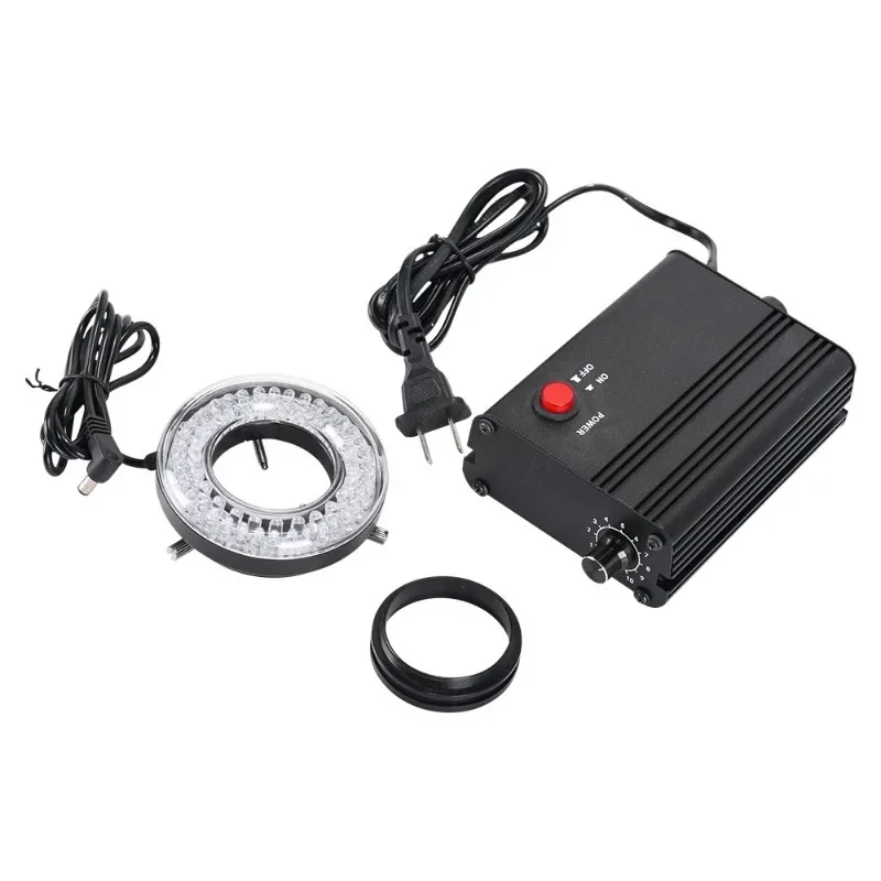 Microscope light source LED ring light, industrial camera adjustable light source 60 pcs, lamp bead white tube