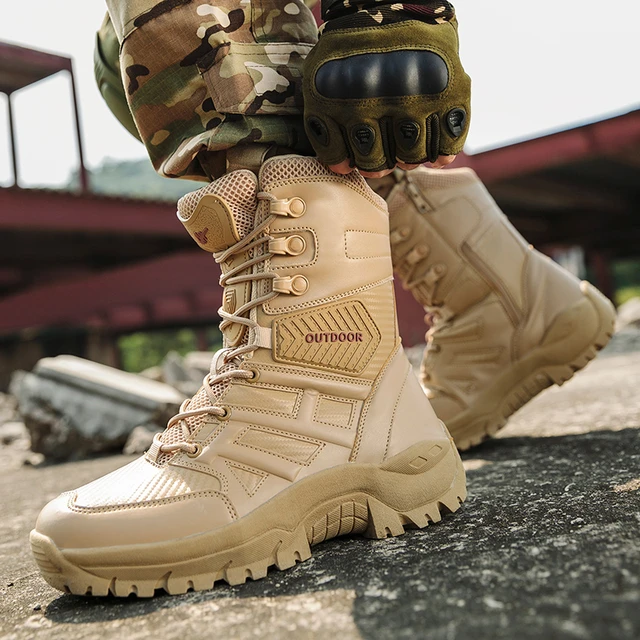 Military Man Tactical Boots 2024 Combat Boots Men Husband High Quality Army Boots Men Waterproof Outdoor