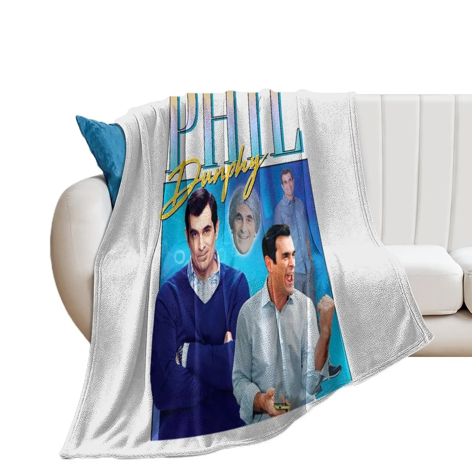 Phil-Dunphy-Homage Throw Blanket bed plaid Kid'S Comforter cosplay anime Blankets