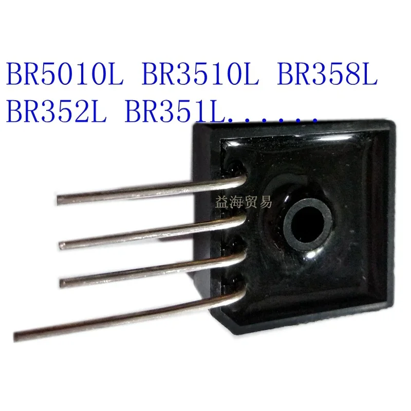 5PCS/LOT BR352L BR351L BR354L BR356L BR358L BR3510L BR5010L New rectifier bridge