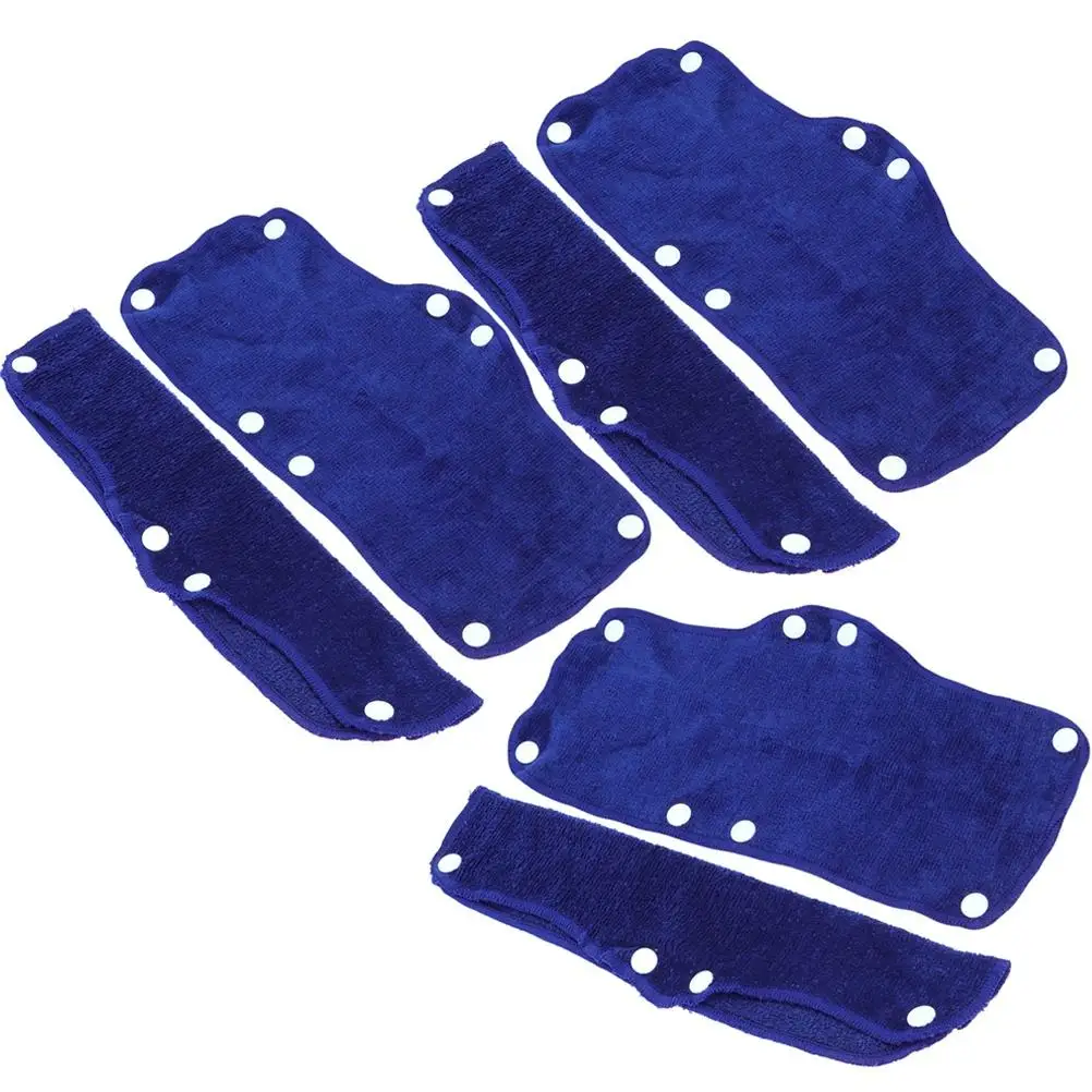6PCS Hat Sweatband Hard Hat Sweat Strap Replacement Sweatband Safety Hat Accessories for Staff Workers (Dark Blue)