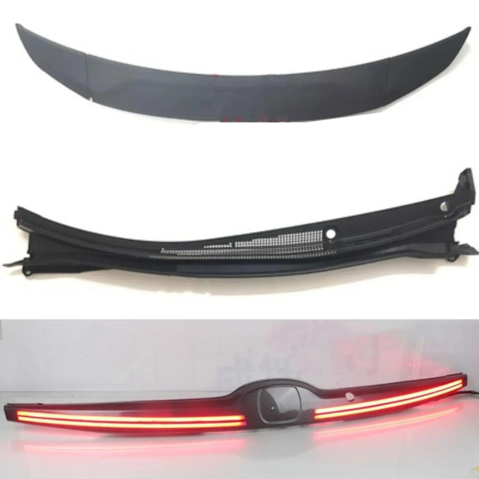 

Led Through Lamp Front Lower Ventilation Plate Cover Trim for Honda FIT JAZZ GK5 3th 2014-2020 Body Kit Auto Accessories