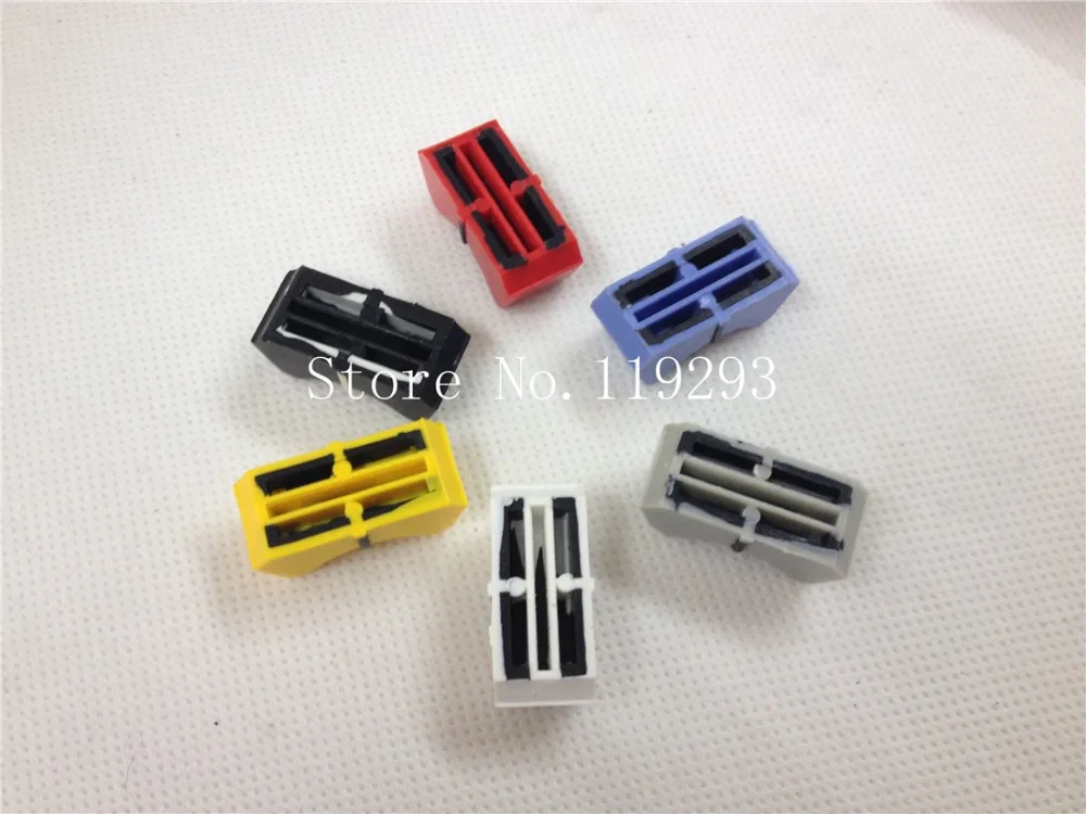 [BELLA]T- mixer fader knob handle red, yellow, white, blue and gray cap fader--50PCS/LOT